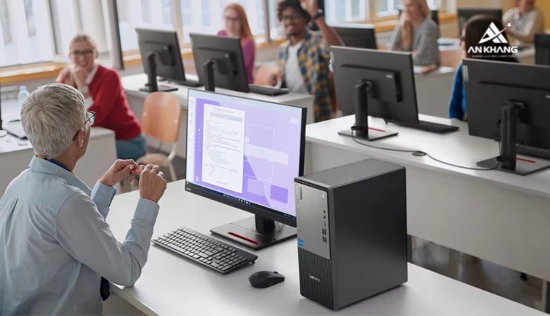 Máy tính để bàn Lenovo ThinkCentre neo 50t Gen 5 12UB0003VA vận hành êm ái và mát mẻ