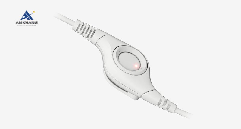 Tai nghe Logitech H390 có Mic màu trắng trang bị cụm điều khiển ngay trên dây tiện lợi