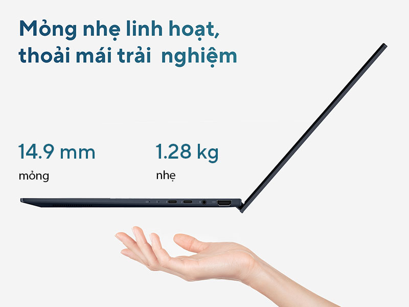 Laptop ASUS Zenbook 14 UX3405CA-PZ188WS - Mỏng, nhẹ, màu sắc sang trọng