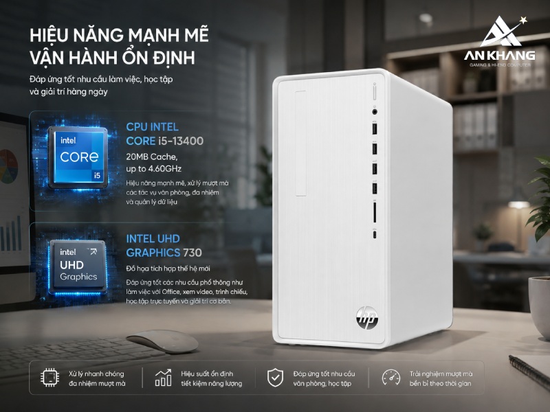 Sở hữu hiệu năng ổn định, tối ưu giúp HP Pavilion TP01-4010d 8C5T2PA đáp ứng nhu cầu làm việc học tập