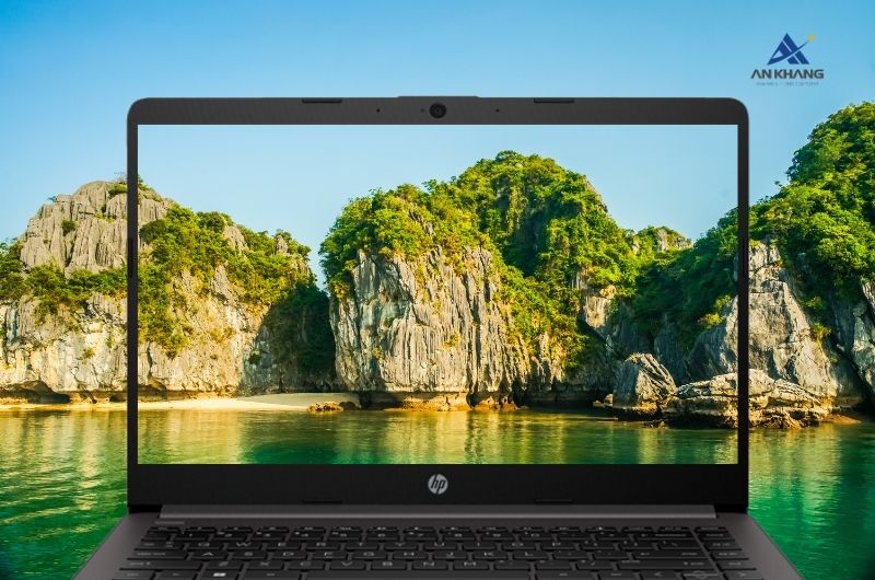 Laptop HP 240R G9 B90Y7AT hiển thị rõ nét với màn hình 14inch Full HD IPS