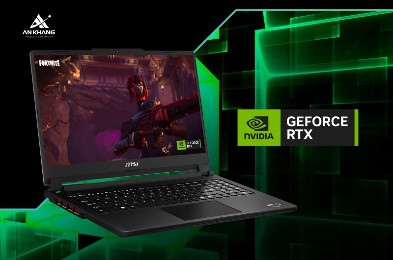 Laptop MSI Cyborg 15 Max C13WE-422VN trang bị card đồ họa rời RTX 5050 thế hệ mới mang đến khả năng xử lý đồ họa mạnh mẽ