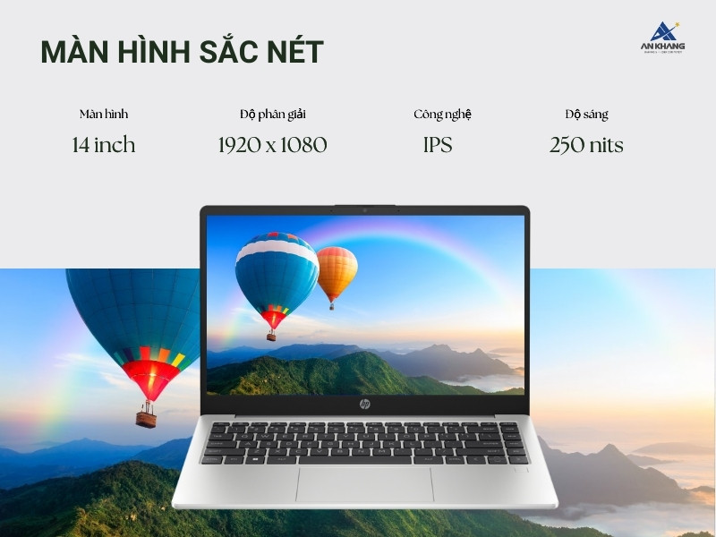 Máy tính HP 240 14 inch G10 9H2E4PT cho trải nghiệm hình ảnh sắc nét