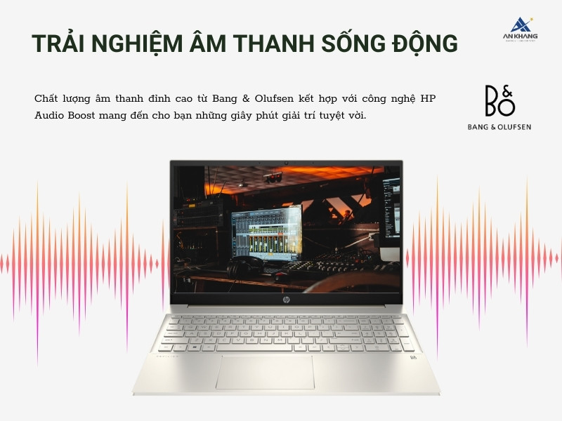 Laptop HP Pavilion 15 mang đến âm thanh sống động