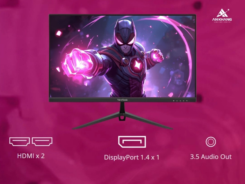 Màn hình LCD Viewsonic VX2728-2K trang bị đầy đủ cổng kết nối