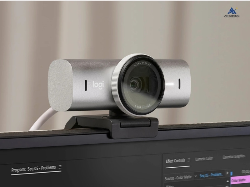 Webcam Logitech MX Brio 4K Ultra HD Than chì (Graphite) - Call video sắc nét, trải nghiệm mượt mà