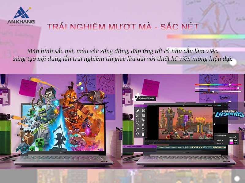 M&agrave;n h&igrave;nh 15.6 inch FHD 144Hz của Lenovo LOQ 15ARP10E 83S0006QVN gi&uacute;p bạn trải nghiệm h&igrave;nh ảnh mượt m&agrave;, sắc n&eacute;t