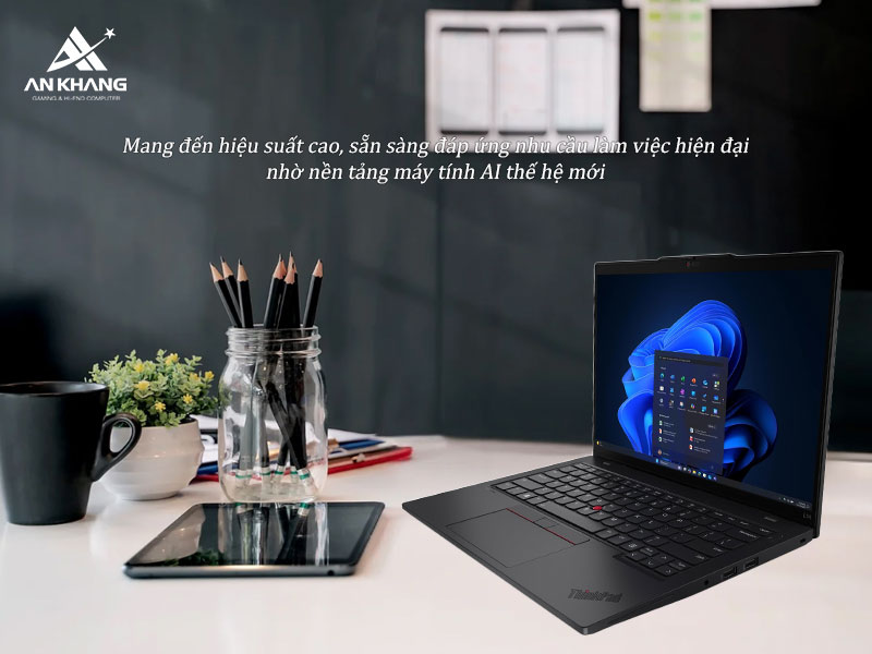 Sức mạnh AI n&acirc;ng tầm c&ocirc;ng việc c&ugrave;ng laptop Lenovo ThinkPad L14 Gen 6 21S60025VA
