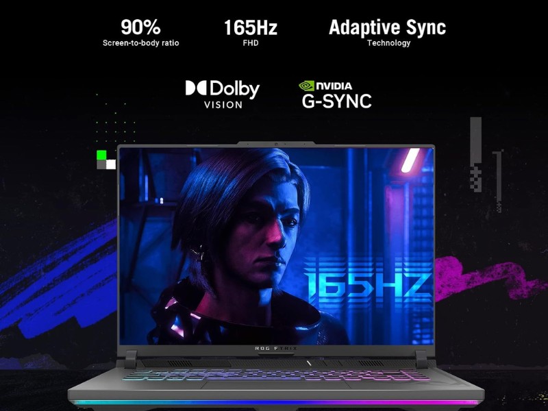 Asus ROG Strix G16 G614JIR-N4193W sở hữu màn hình ROG Nebula siêu sắc nét