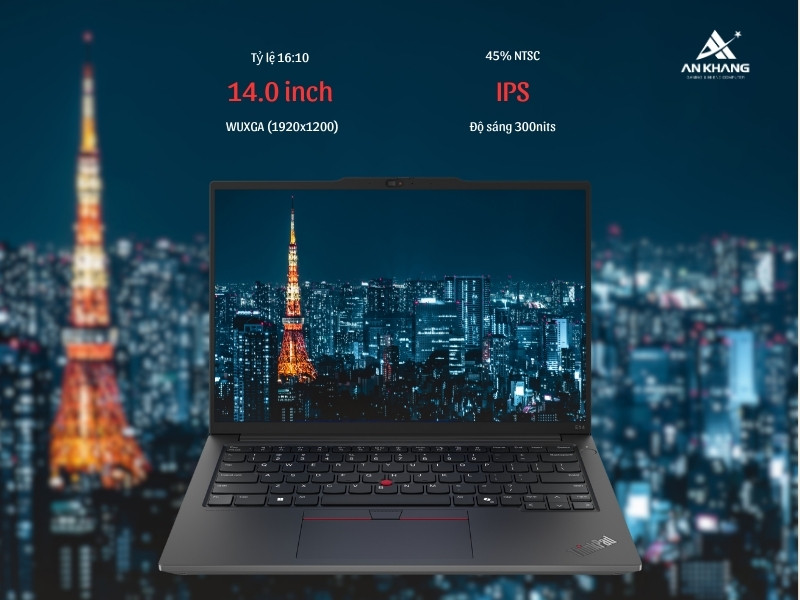 Lenovo ThinkPad E14 Gen 6 21M7004JVN với màn hình WUXGA IPS sắc nét