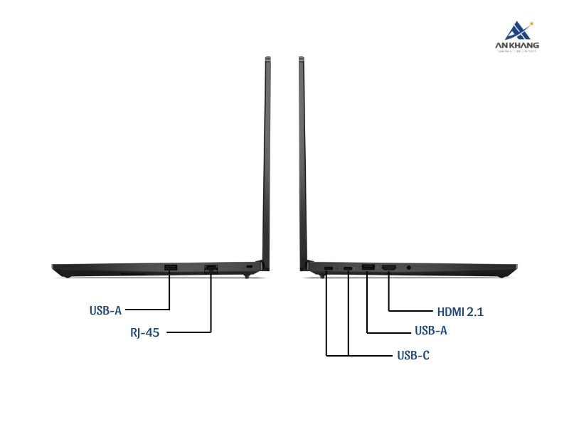 Lenovo ThinkPad E14 Gen 6 21M7004JVN với đầy đủ cổng kết nối