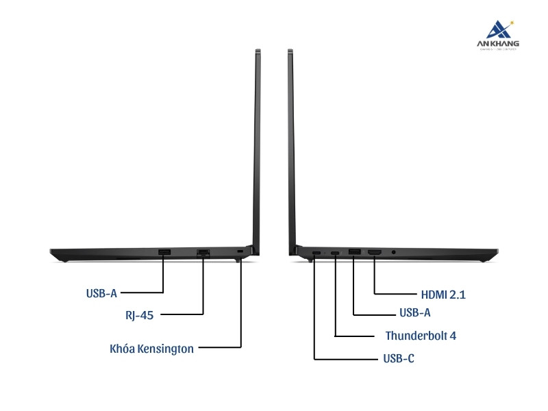 ThinkPad E14 Gen 6 21M7004WVA trang bị đa dạng cổng kết nối