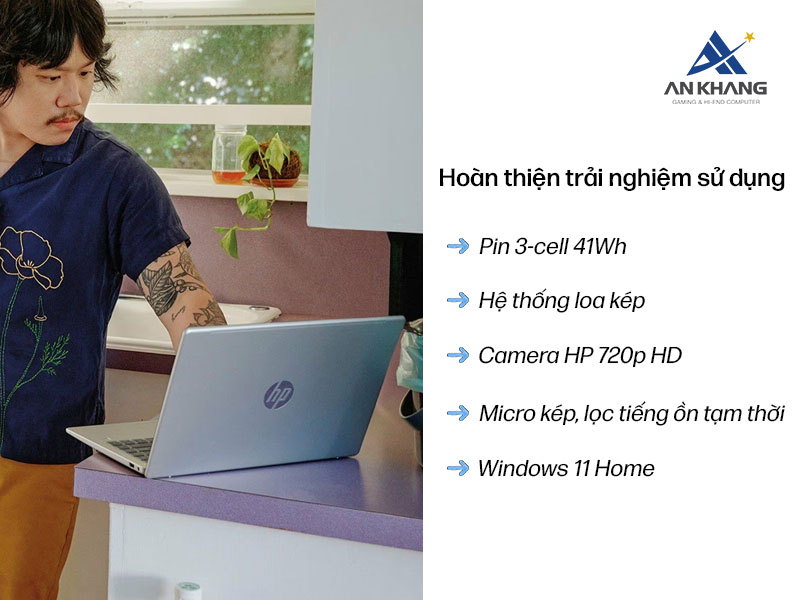Hoàn thiện trải nghiệm sử dụng cùng các trang bị cần thiết phục vụ nhu cầu học tập và làm việc hàng ngày của HP 14-ep1176TU C89ZQPA