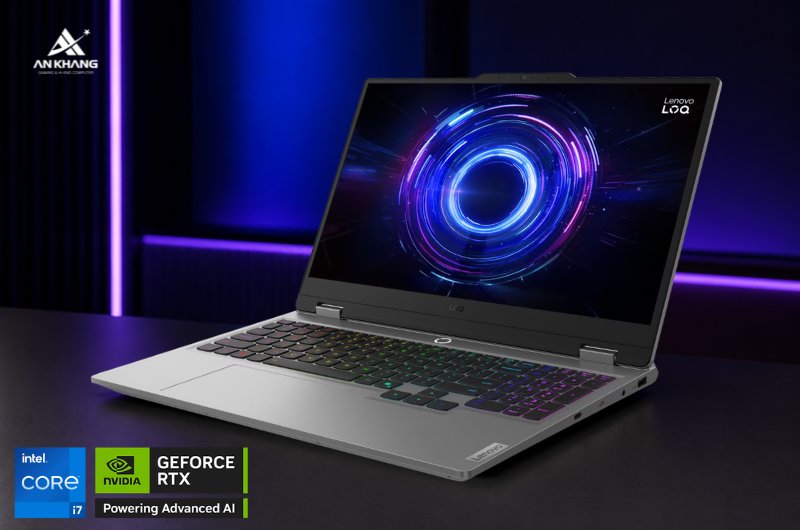 Laptop Lenovo LOQ 15IRX10 83JE01AGVN trang bị bộ đôi Intel Core i7-13645HX và đồ họa RTX 5050 thế hệ mới