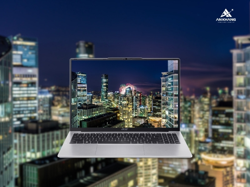 Laptop Acer Aspire Lite 16 Gen 2 AL16-52P-76DU NX.J2SSV.005 với màn hình 16 inch WUXGA sắc nét, rộng rãi