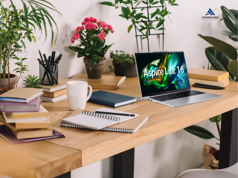 Laptop Acer Aspire Lite 16 Gen 2 AL16-52P-76DU NX.J2SSV.005 mỏng nhẹ, dễ mang theo khi di chuyển