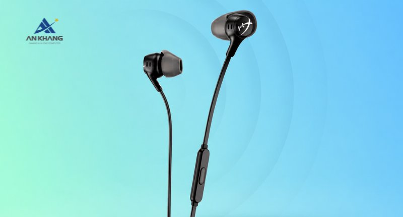 Tai nghe HP HyperX Cloud Earbuds II Black 70N24AA cho âm thanh chất lượng, kết nối ổn định