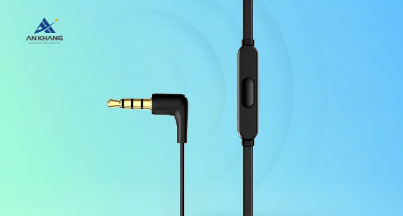 Tai nghe HP HyperX Cloud Earbuds II Black 70N24AA với thiết kế jack gập 90 độ cùng dây dẹt chống rối