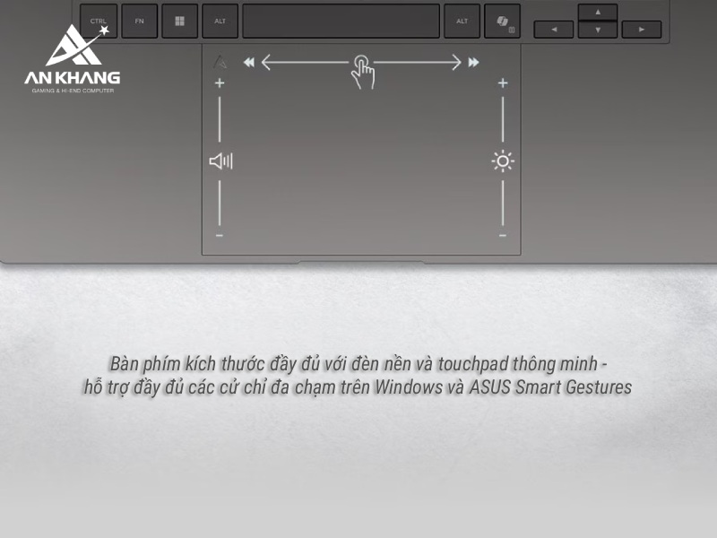 Bàn phím và touchpad thông minh – Tối ưu trải nghiệm sử dụng