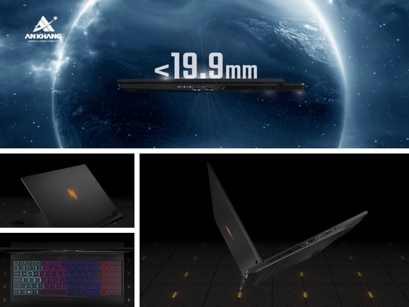 Acer Gaming Nitro 16 AI ProPanel AN16S-61-R5F4 NH.QXFSV.001 thiết kế khung nhôm bền chắc