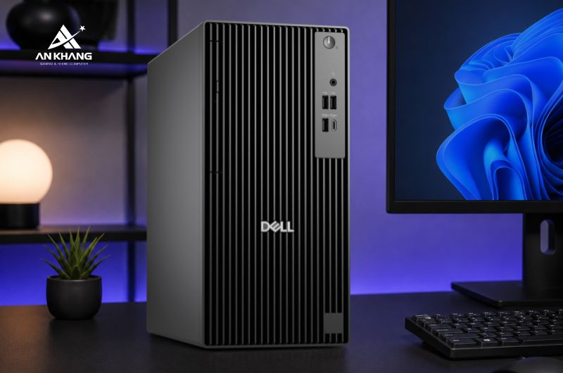 Dell Pro Tower QCT1250 (QCT1250-235U-08512W) trang bị CPU Intel Core Ultra 5 235 tích hợp 13 NPU TOPS