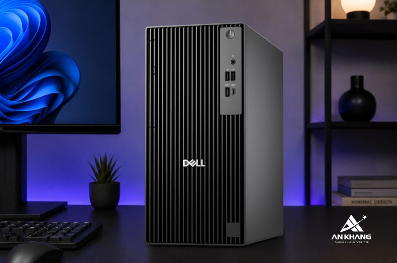 Máy tính để bàn Dell Pro Tower QCT1250 (QCT1250-235U-08512W) trang bị 8GB RAM và 512GB SSD, nâng cấp RAM linh hoạt
