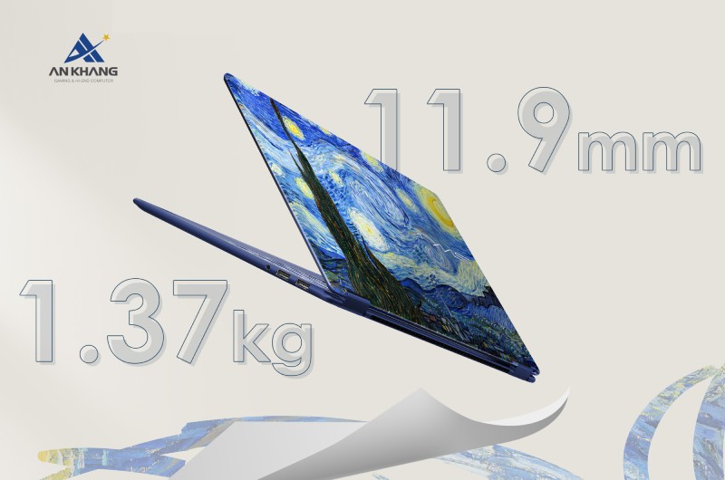 The Starry Night-259VN đưa bức họa Đêm đầy sao của danh học Vincent van Gogh lên một thiết kế chỉ 1.37 kg