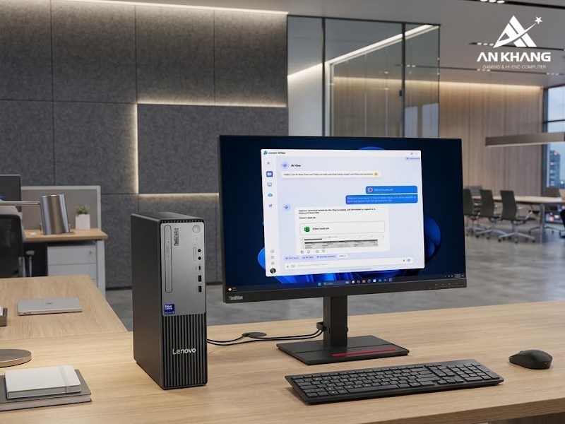 Lenovo ThinkCentre neo 50s Gen 6 13DM003NVA là chiếc PC văn phòng sở hữu kiểu dánh nhỏ gọn, tối ưu diện tích, chuyên nghiệp