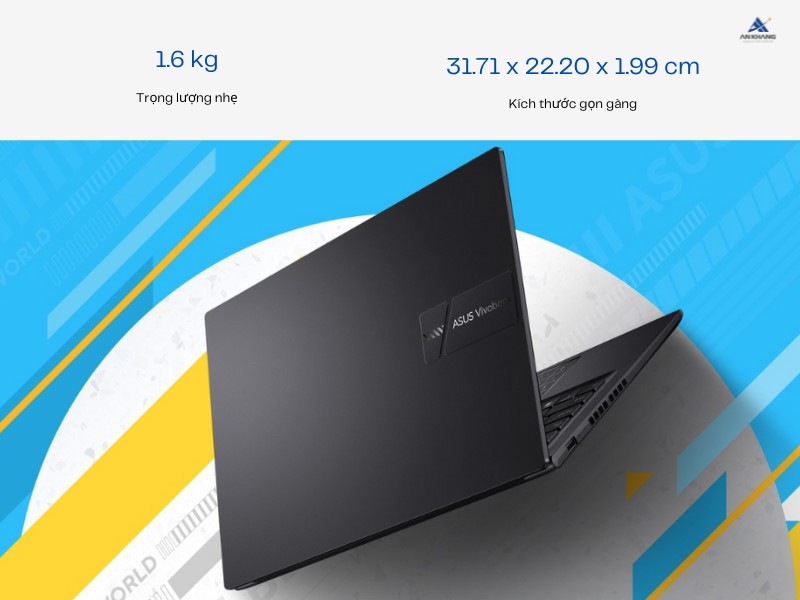 Asus Vivobook 14 OLED A1405VA-KM257W có thiết kế gọn nhẹ và thời thượng