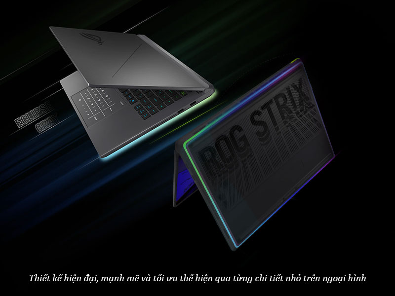 Laptop ASUS ROG Strix G16 G615 được thiết kế vừa hiện đại, vừa mạnh mẽ, tối ưu