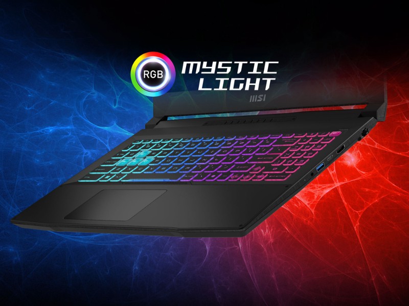 MSI Katana A15 AI B8VG 466VN với bàn phím RGB 4 zone rực rỡ