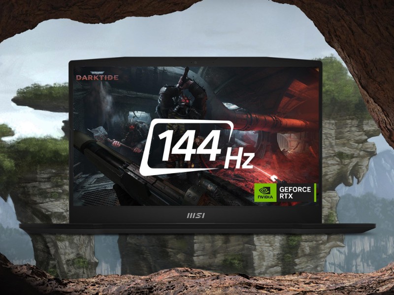 Laptop MSI Katana A15 AI B8VG 466VN được trang bị màn hình 15.6 inch FHD IPS 144Hz mượt mà, sắc nét