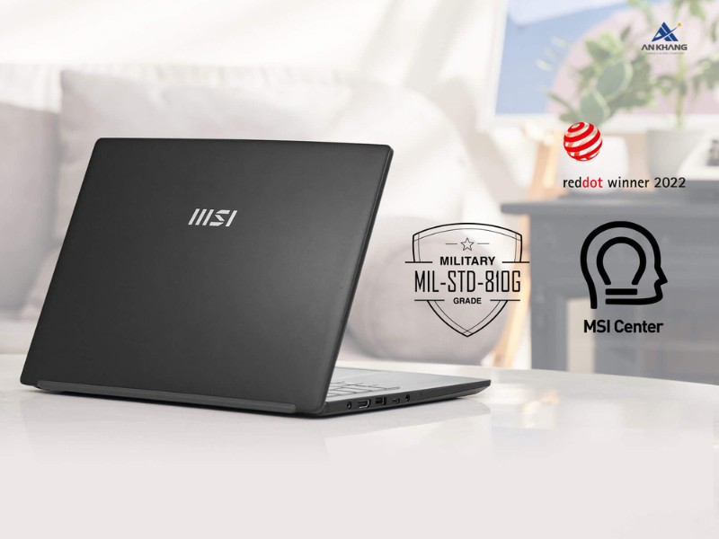 Laptop MSI Modern 15 H C13M 216VN với thiết kế gọn nhẹ, bền bỉ