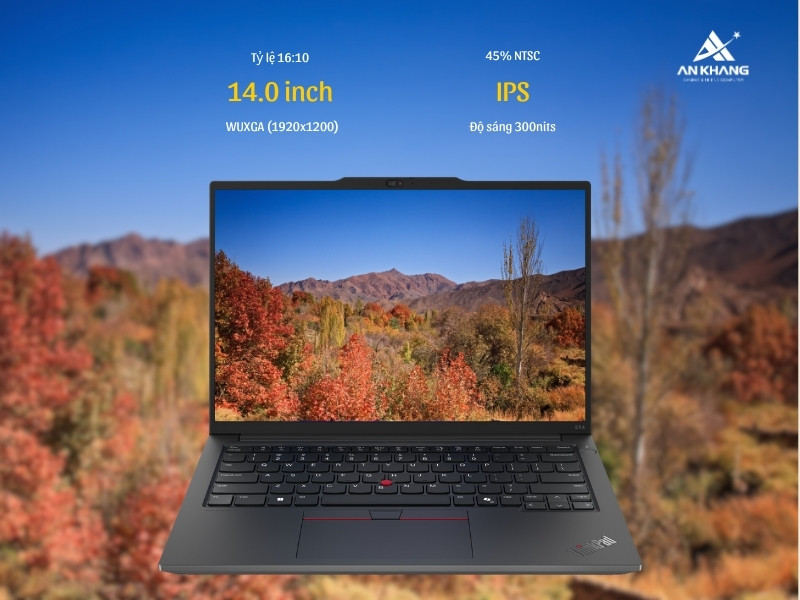 Laptop Lenovo ThinkPad E14 Gen 5 21JK00PFVA với màn hình 14 inch WUXGA sắc nét