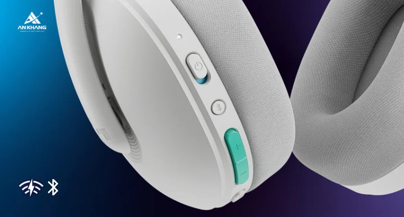 Tai nghe gaming không dây Logitech G325 màu trắng (981-001532) trang bị kết nối LIGHTSPEED và Bluetooth 5.2