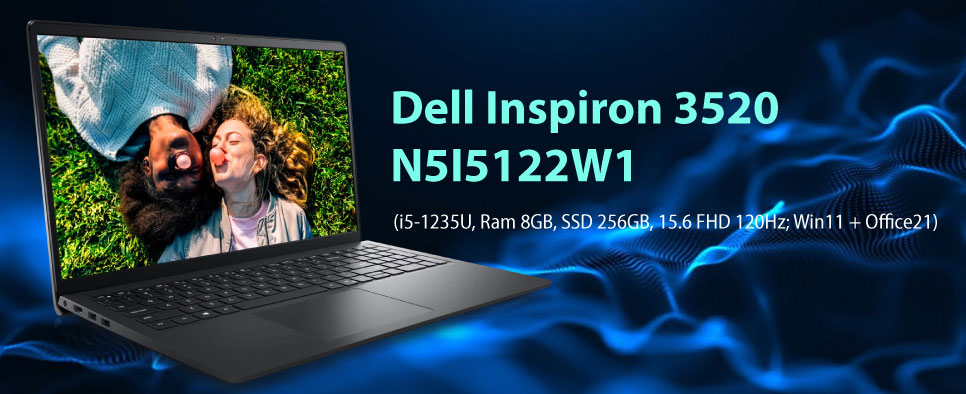 Laptop Dell Inspiron 3520 N5I5122W1 - Mạnh mẽ trong tầm giá