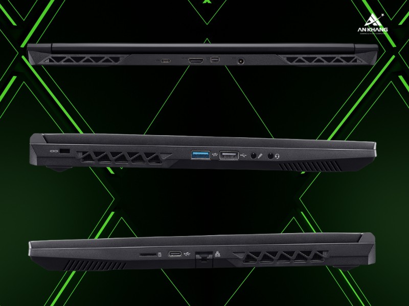 Laptop Acer Gaming Aspire 7 A715-59G-78WG NH.QX6SV.006 đầy đủ cổng kết nối cần thiết