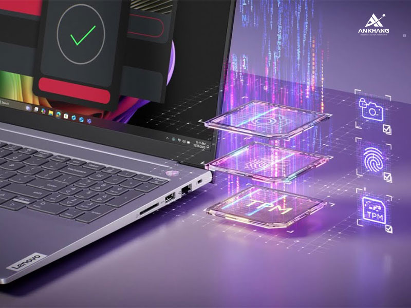 Laptop Lenovo ThinkBook 14 G8 IRL 21SG007MVA bảo mật đa lớp vững chắc