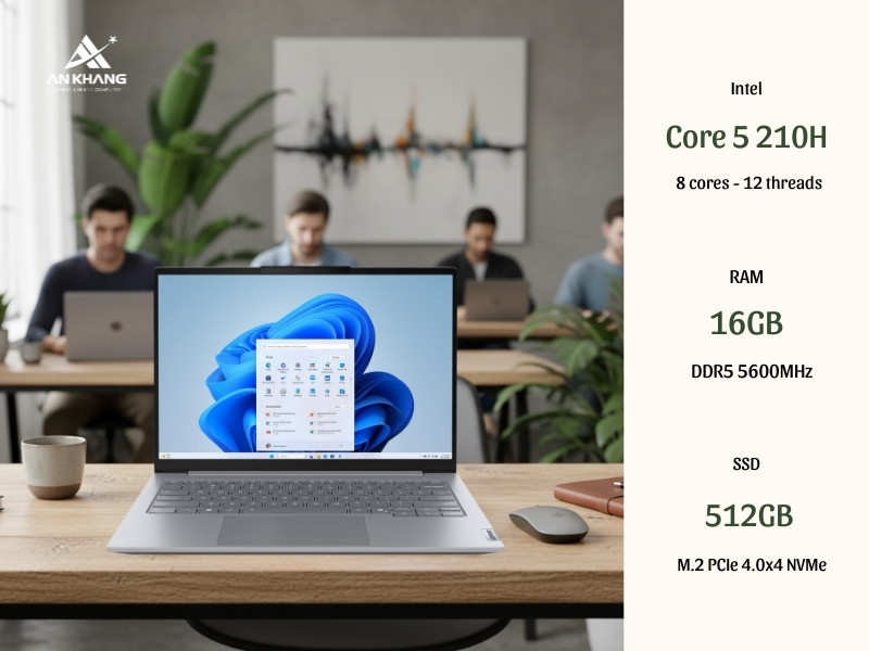 Laptop Lenovo ThinkBook 14 G8 IRL 21SG007MVA tối ưu đa nhiệm