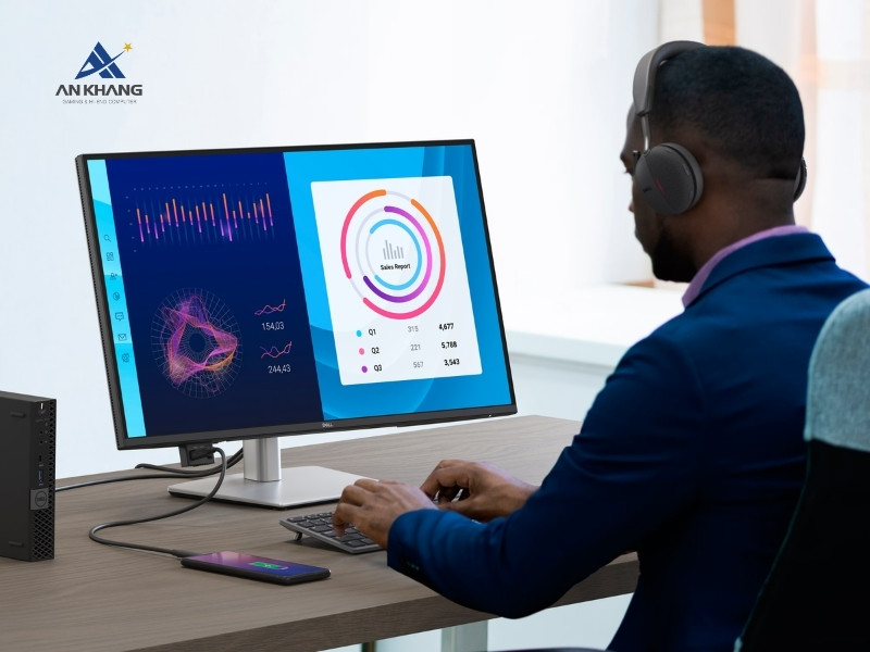 M&agrave;n h&igrave;nh Dell Pro 27 Plus P2725D với tần số qu&eacute;t 100Hz cho trải nghiệm mượt m&agrave;