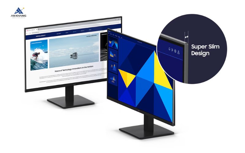 M&agrave;n h&igrave;nh LCD Samsung S3 S30GD LS24D300GAEXXV thiết kế viền mỏng, ch&acirc;n đế điều chỉnh linh hoạt