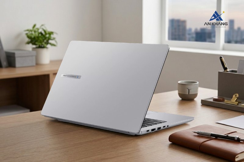 Laptop ASUS ExpertBook P1 P1403CVA-i508-50W nổi bật với thiết kế mỏng nhẹ, đầy đủ kết nối