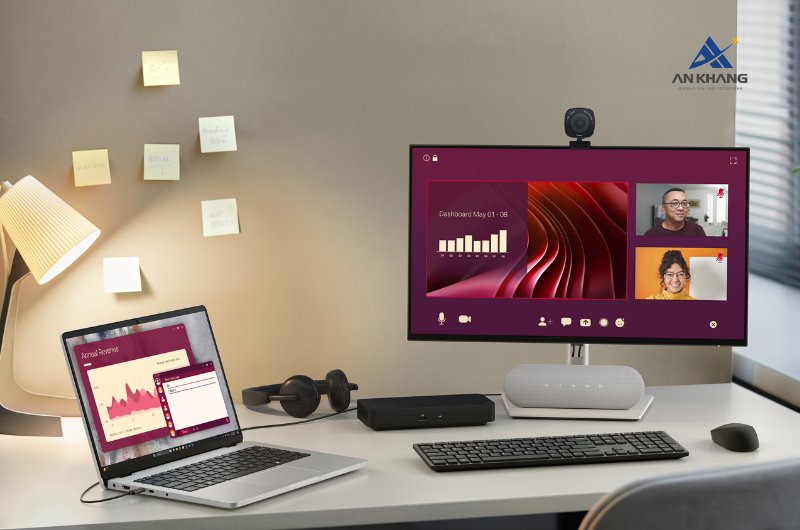 Laptop Dell Pro 14 PC14250 (Ultra 5 235U vPro/8GB/512GB/14.0 inch FHD+/Win 11 Pro) kết nối đa dạng, dễ dàng tương thích