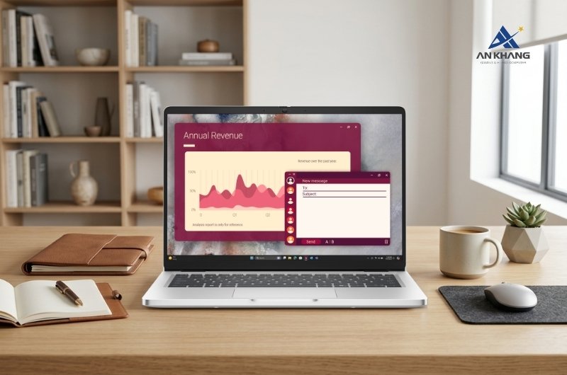 Laptop Dell Pro 14 PC14250 (Ultra 5 235U vPro/8GB/512GB/14.0 inch FHD+/Win 11 Pro) là laptop doanh nghiệp với hiệu năng AI thông minh, ổn định