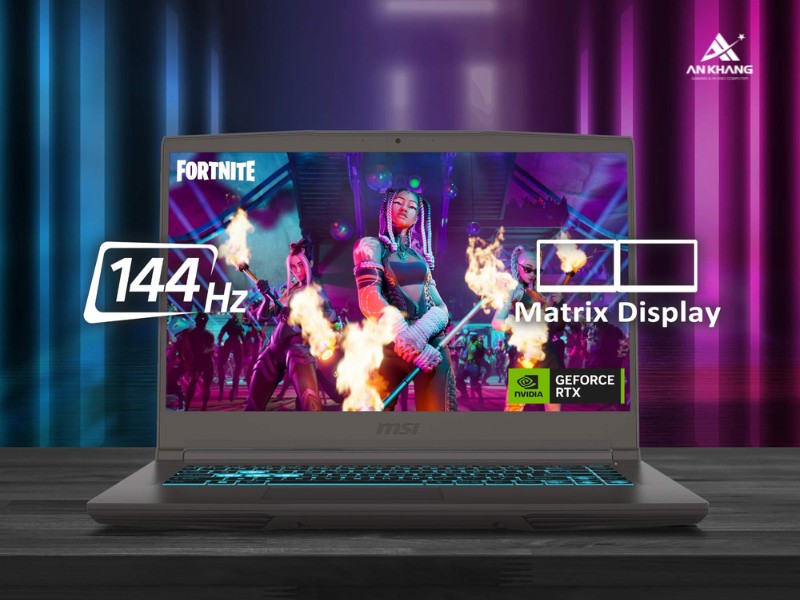 MSI Thin 15 B13VE 2824VN với màn hình FHD 144Hz sắc nét, mượt mà