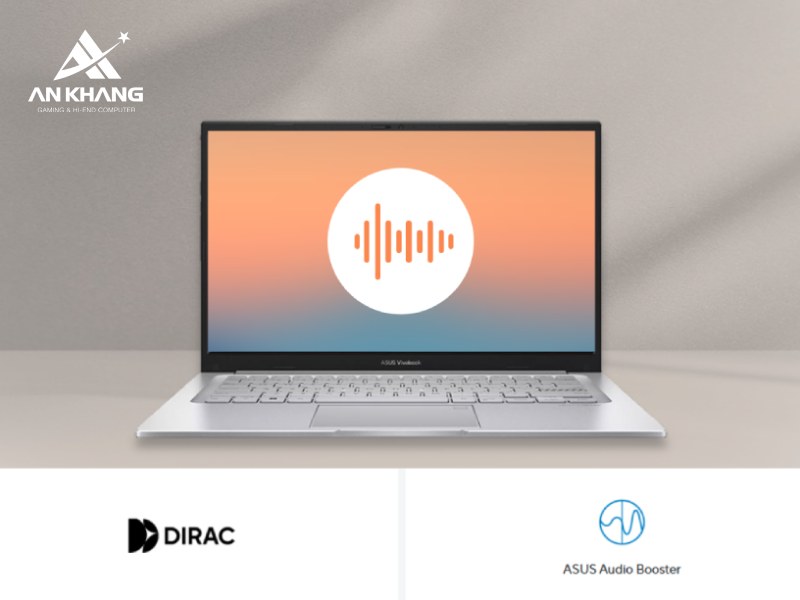 Hệ thống &acirc;m thanh r&otilde; r&agrave;ng v&agrave; ch&acirc;n thực tr&ecirc;n laptop ASUS Vivobook 14 X1404VA