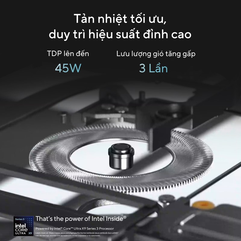 Lu&ocirc;n duy tr&igrave; hiệu suất đỉnh cao với hệ thống tản nhiệt tối ưu của ASUS Zenbook DUO UX8407AA 2026