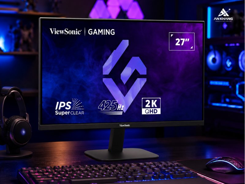 Màn hình gaming ViewSonic VX2757-2K-PRO-4 sở hữu thiết kế tối giản, dễ dàng setup