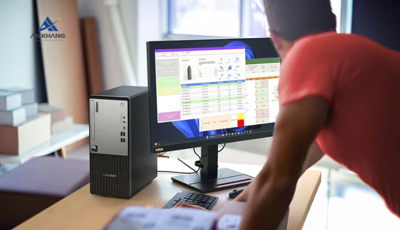 M&aacute;y t&iacute;nh để b&agrave;n Lenovo ThinkCentre neo 50t Gen 6 13BB0006VA vẫn giữ thiết kế Tower truyền thống