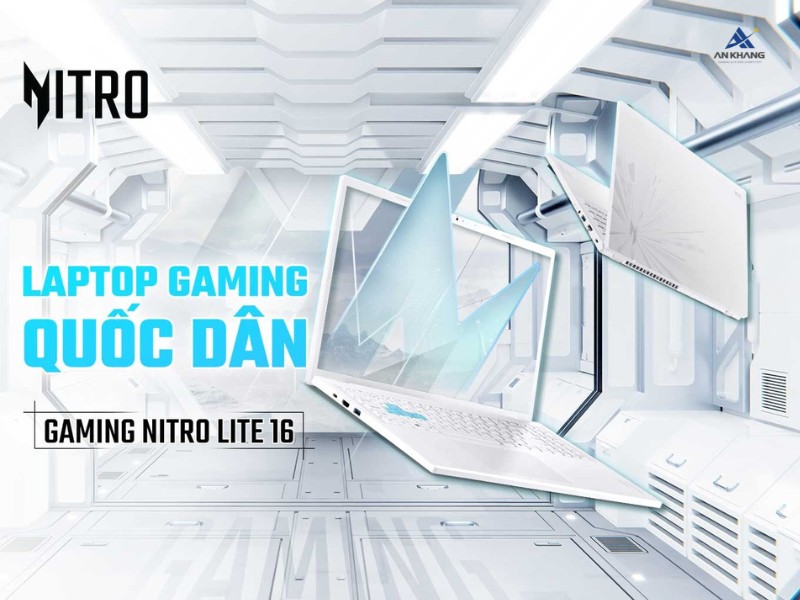 Laptop Acer Gaming Nitro Lite 16 NL16-71G-56WQ NH.D59SV.001 là laptop gaming quốc dân mỏng nhẹ mới nhất